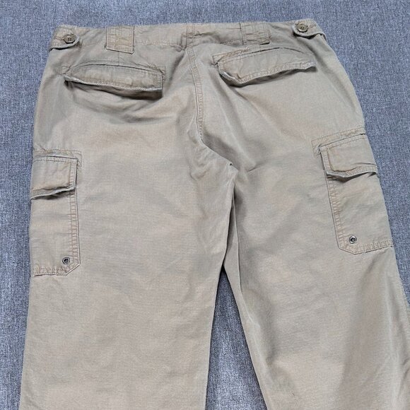 J Crew Cargo Pants Women's 8 Low Fit Mid Rise Beige Pockets City Casual - Picture 8 of 13